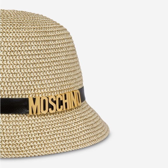Moschino Accessories - 👒👒👒 MOSCHINO LETTERING LOGO RAFFIA HAT